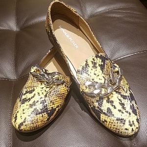 Donald Pliner Faux Snakeskin Flats Size 7 and 71/2